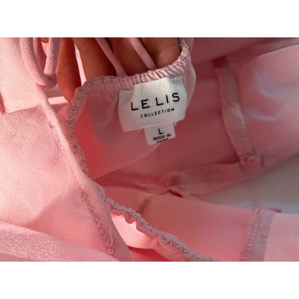 Baby Pink Ruffle Halter Top - Picture 3 of 3